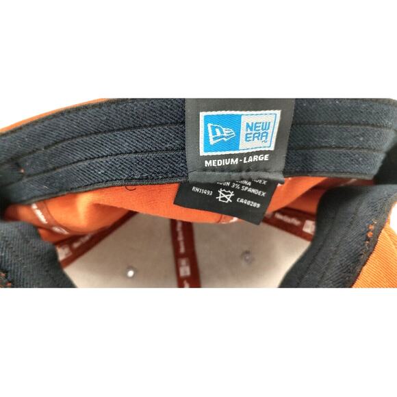 New Era Texas Longhorns Fitted Size Med - Large Cap Hat Big T Embroidered Logo - Picture 9 of 10